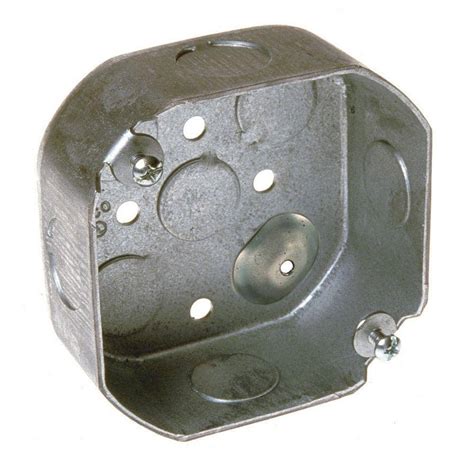 3.5 x 3.5 x 1.5 octagon metal electrical box in3|Octagon Box With Clamps, 3.5 x 1.5 inch .